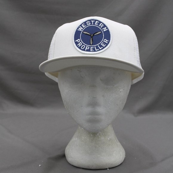 Vintage Trucker Hat - Western Aviation Patched - Adult Snapback - Picture 1 of 8